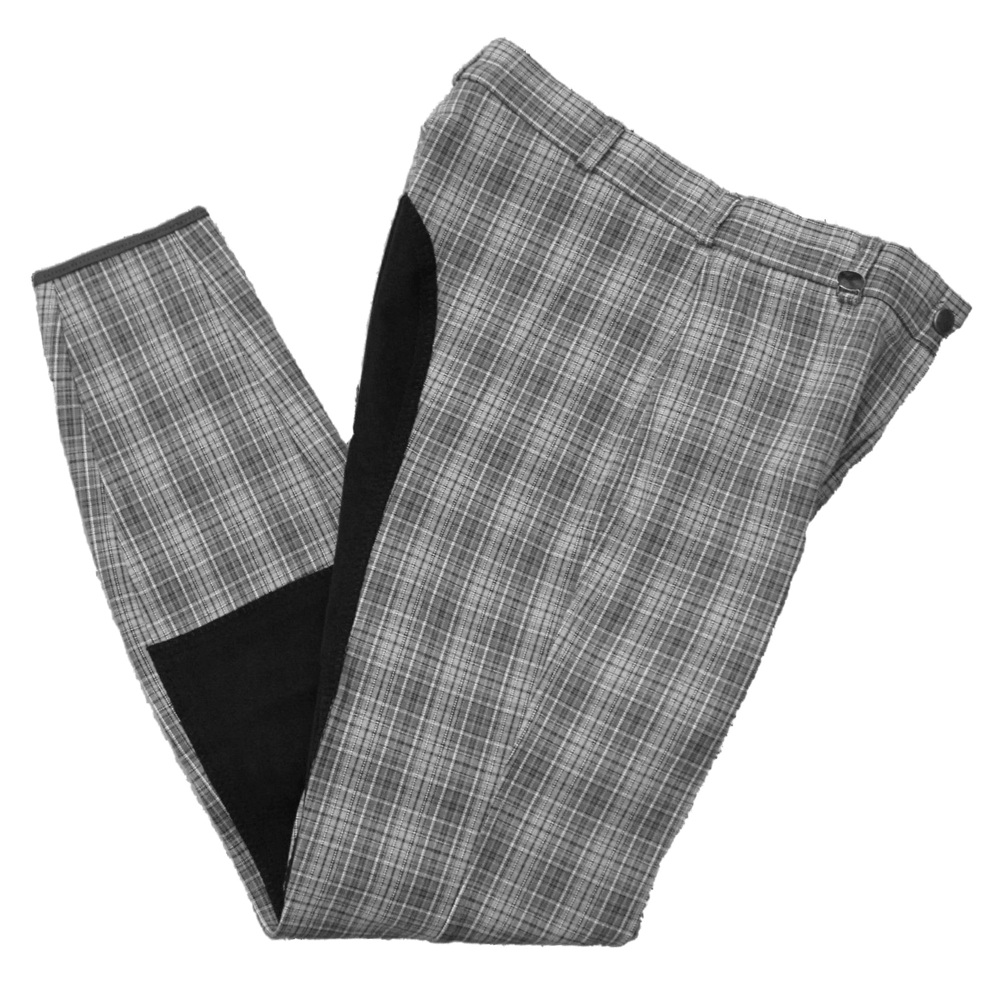 Busse Reithose Liverpool Check, grau-schwarz